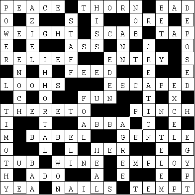 Bible Codeword puzzle solution no.1